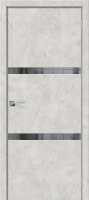 Дверь межкомнатная el'Porta Порта-55 4AF 80x200 (Grey Art/Mirox Grey) - 