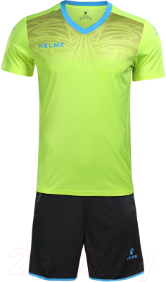 Футбольная форма Kelme Goalkeeper Short Sleeve Suit / 3871014-930 (M, салатовый)