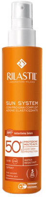 Спрей солнцезащитный Rilastil Sun System PPT SPF 50+ д/чувст. кожи с Pro-DNA Complex (200мл)