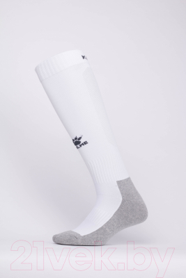 Гетры футбольные Kelme Football Length Socks Kid 8 / K15Z931-100 (белый)