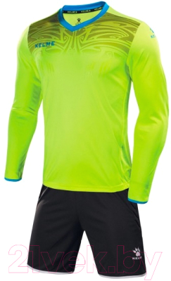 Футбольная форма Kelme Goalkeeper L/S Suit Kid / 3873007-930 (160, салатовый)