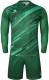 Футбольная форма Kelme Goalkeeper L/S Suit / 3803286-300 (120, зеленый) - 