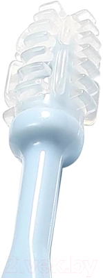 Набор зубных щеток для новорожденных BabyOno 550 (3шт, голубой)