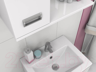 Шкаф с зеркалом для ванной Какса-А Пикколо с/о 55 L / 458383