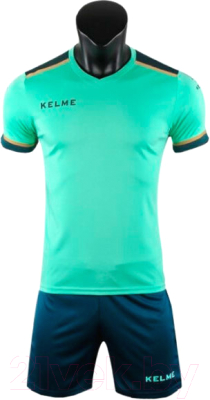 Футбольная форма Kelme S/S Football Set Kid / 3873001-328 (р.150, мятный)