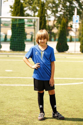 Футбольная форма Kelme S/S Football Set Kid / 3893047-409 (р.140, синий)