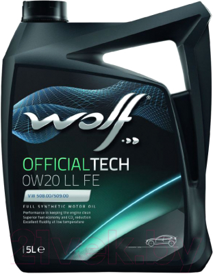Моторное масло WOLF OfficialTech 0W20 LS-FE / 65631/5 (5л)