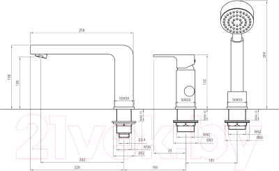 Смеситель Deante Azalia BDA 013M