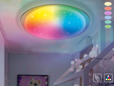 Потолочный светильник Ambrella RGB FF470 WH (белый)