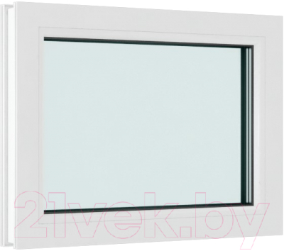 Окно ПВХ Brusbox Глухое 3 стекла (600x800x70)