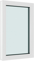 Окно ПВХ Brusbox Глухое 3 стекла (800x1000x70) - 