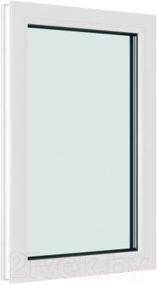 Окно ПВХ Brusbox Глухое 3 стекла (800x1000x70)
