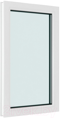 Окно ПВХ Brusbox Одностворчатое Глухое 3 стекла (1100x700x70)