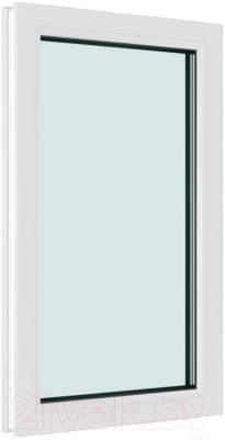 Окно ПВХ Brusbox Одностворчатое Глухое 3 стекла (1200x800x70)