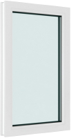 Окно ПВХ Brusbox Глухое 3 стекла (1100x800x70) - 