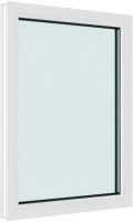 Окно ПВХ Brusbox Одностворчатое Глухое 3 стекла (1200x900x70) - 