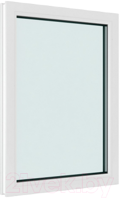 Окно ПВХ Brusbox Одностворчатое Глухое 3 стекла (1200x900x70)