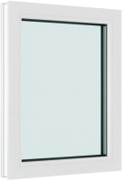 Окно ПВХ Brusbox Одностворчатое Глухое 3 стекла (700x900x70) - 