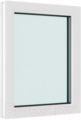 Окно ПВХ Brusbox Одностворчатое Глухое 3 стекла (700x900x70)