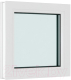 Окно ПВХ Brusbox Одностворчатое Глухое 2 стекла (450x550x60) - 