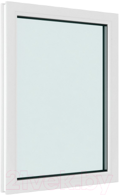 Окно ПВХ Brusbox Одностворчатое Глухое 2 стекла (1300x800x60)