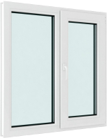 

Окно ПВХ Brusbox, Elementis Kale Поворотно-откидное с импостом правое 3 стекла