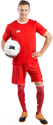 Футболка игровая футбольная 2K Sport Classic / 120014 (YM, красный/белый)