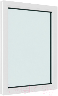 Окно ПВХ Brusbox Одностворчатое Глухое 2 стекла (1200x900x60)