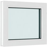 Окно ПВХ Brusbox Глухое 2 стекла (900x900x60) - 
