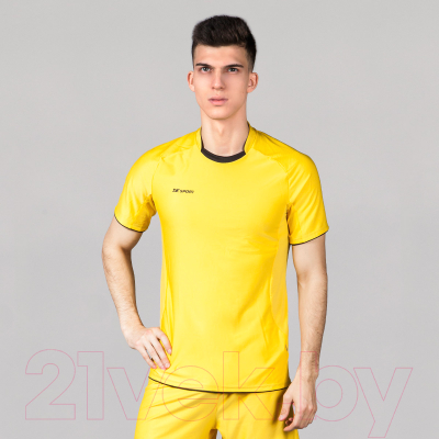 Футболка игровая футбольная 2K Sport Champion II / 120018 (S, желтый/черный)