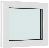 Окно ПВХ Brusbox Глухое 2 стекла (700x700x60) - 