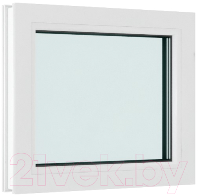 Окно ПВХ Brusbox Глухое 2 стекла (700x700x60)