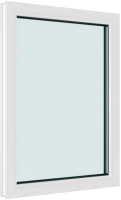Окно ПВХ Brusbox Одностворчатое Глухое 2 стекла (1300x900x60) - 