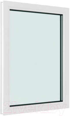 Окно ПВХ Brusbox Одностворчатое Глухое 2 стекла (1300x900x60)