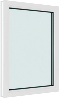 Окно ПВХ Brusbox Глухое 2 стекла (1100x900x60) - 