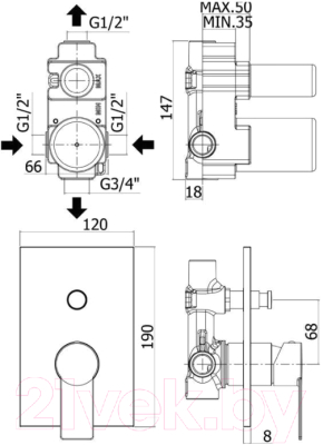 Смеситель Paffoni Tango TA015CR