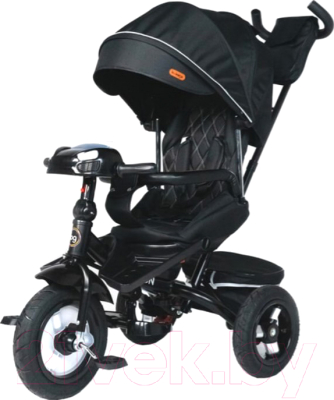 Трехколесный велосипед с ручкой Bubago Triton BG1320 (Black)