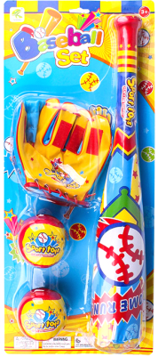 Бейсбол детский Darvish Бита бейсбольная с мячами и перчаткой / DV-T-2492