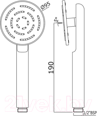 Лейка ручного душа Jaquar HSH-CHR-1653