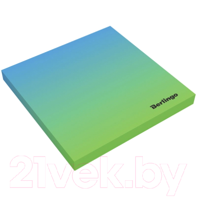 Блок для записей Berlingo Ultra Sticky.Radiance / LSn-39802 (голубой/зеленый градиент)