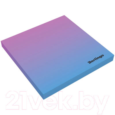 Блок для записей Berlingo Ultra Sticky.Radiance / LSn-9801 (розовый/голубой градиент)