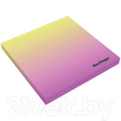 Блок для записей Berlingo Ultra Sticky.Radiance / LSn-39800 (желтый/розовый градиент)