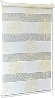 Рулонная штора Delfa Сантайм День-Ночь Декор МКД DN-44805  (68x215, крем/золото) - 