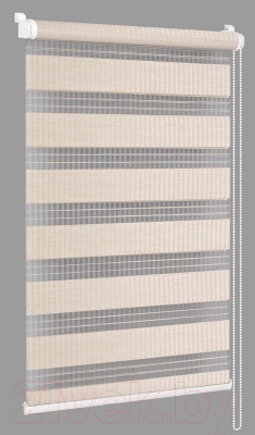 Рулонная штора Delfa Сантайм День-Ночь Бамбук МКД DN-42902 (62x160, клен)