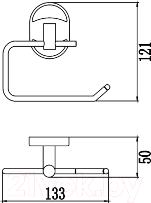 Держатель для туалетной бумаги Savol S-007052 (хром)