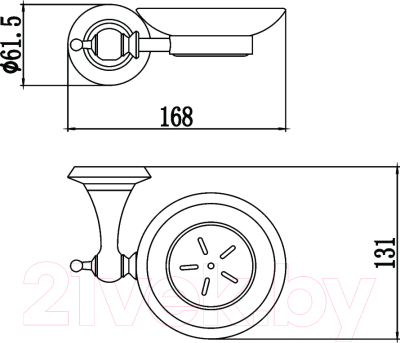 Мыльница Savol S-W06959 (белый)