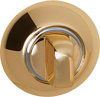 Фиксатор дверной защелки Lockstyle Круглая WC PB/CP (золото/хром) - 