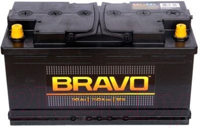 Автомобильный аккумулятор BRAVO 6СТ-90VL 1 (90 А/ч, прямая)