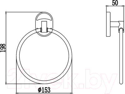 Кольцо для полотенца Savol S-007060 (хром)