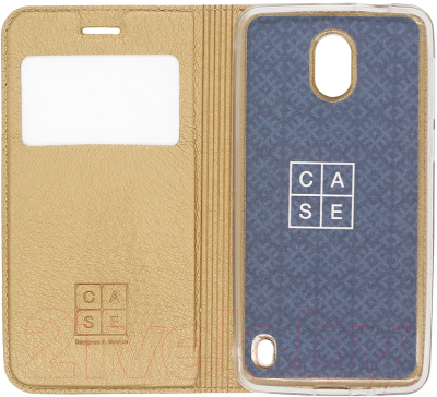 Чехол-книжка Case Hide Series для Nokia 2 (золото)